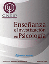 ENSE�ANZA E INVESTIGACION EN PSICOLOGIA VOL 21 NO 3 SEP-DIC 2016