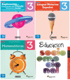 PACK LENGUA MATE ESPA�OL, MATEMATICAS, EXPLO MUNDO SOCIOEMOCIONAL 3 ESPA ED19