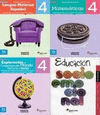 PACK LENGUA MATE ESPA�OL, MATEMATICAS, EXPLO MUNDO SOCIOEMOCIONAL 4 ESPA ED19