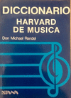 DICCIONARIO HARVARD DE MUSICA