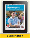 MATH BUSINESS AND PERSONAL FINANCE ONLINE 1 YR SUBS