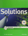 SOLUTIONS ELEMENTARY STUDENTS BOOK