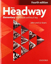 NEW HEADWAY, 4E ELEMENTARY WORKBOOK AND ICHECKER WITHOUT KEY