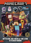 MINECRAFT OFFICIAL THE NETHER AND THE END STICKER BOOK (MINECRAFT)