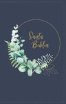 SANTA BIBLIA ULTRA FINA LEATHERSOFT AZUL GRISASEO