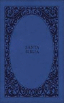 BIBLIA REINA-VALERA 1960, TIERRA SANTA, ULTRAFINA LETRA GRANDE, LEATHERSOFT, AZUL, CON CIERRE