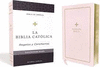 BIBLIA CATOLICA, REGALOS Y CEREMONIAS, COLOR ROSA, CUERO RECICLADO