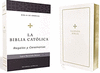 BIBLIA CATOLICA, REGALOS Y CEREMONIAS, COLOR BLANCA, CUERO RECICLADO