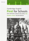 CAMBRIDGE ENGLISH FIRST FOR SCHOOLS STUDENTS BOOK 2E