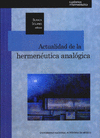 ACTUALIDAD DE LA HERMENEUTICA ANALOGICA