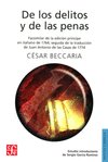 DE LOS DELITOS Y DE LAS PENAS FACSIMILAR DE LA EDICION PRINCIPE EN ITALIANO DE 1764, SEGUIDA DE LA T