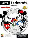 ARTE ANTIESTRES PARA COLOREAR  MICKEY Y MINNIE