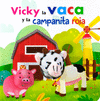 LIBRO CON MARIONETA: VICKY LA VACA Y LA CAMPANITA ROJA
