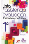 LISTA DE ASISTENCIA Y EVALUACION 1ERO
