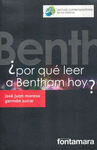 POR QUE LEER A BENTHAM HOY