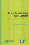 INVESTIGACION SEGUN NIKLAS LUHMANN LA