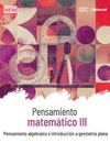 PENSAMIENTO MATEMATICO III (PENSAMIENTO ALGEBRAICO E INTRODUCCION A GEOMETRIA PLANA)