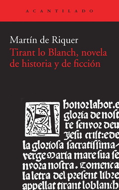 TIRANT LO BLANCH NOVELA DE HISTORIA Y D
