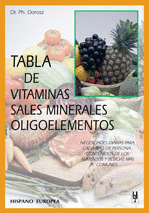 TABLAS DE VITAMINAS, SALES MINERALES Y OLIGOELEMENTOS