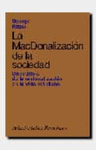 LA MCDONALIZACION DE LA SOCIEDAD