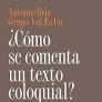 �COMO SE COMENTA UN TEXTO COLOQUIAL?