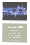 OC ADORNO 14 DISONANCIAS - INT A LA SOCIOLOGIA DE MUSICA