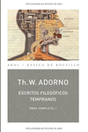 OC ADORNO 01 ESCRITOS FILOSOFICOS TEMPRANOS