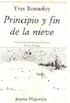 PRINCIPIO Y FIN DE LA NIEVE. BILINGUE