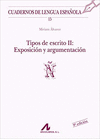 TIPOS DE ESCRITO II: EXPOSICION Y ARGUME