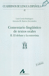 COMENTARIO LINGUISTICO DE TEXTOS ORALES