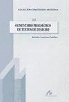 COMENTARIO PRAGMATICO DE TEXTOS DE DESECHO