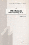 COMENTARIO FONICO DE TEXTOS COLOQUIALES