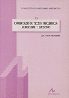 COMENTARIO DE TEXTOS DE CLERECIA: ALEXAN