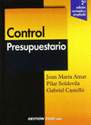 CONTROL PRESUPUESTARIO - GESTION 2000 -
