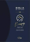 REINA VALERA REVISADA BIBLIA DE ESTUDIO DEL M E N S A J E PROF�TICO Y ESCATOL�GICO,LEATHERSOFT, AZUL, INTERIOR A DOS COLORES