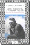 CURSO DE FILOSOFIA EN SEIS HORAS Y CUARTO