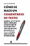COMO SE HACE UN COMENTARIO DE TEXTO