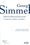 GEORG SIMMEL SOBRE LA DIFERENCIACION SOCIAL