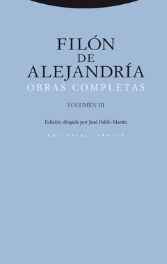 OBRAS COMPLETAS VOL III FILON DE ALEJAN