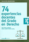 74 EXPERIENCIAS DOCENTES DEL GRADO DE DERECHO