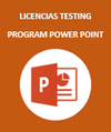 LICENCIAS TESTING PROGRAM POWER POINT