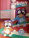 BLUEY 16 PAGINAS PARA COLOREAR