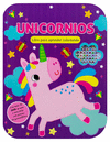 CON 3 CRAYONES UNICORNIOS LIBRO PARA COLOREAR