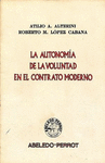 AUTONOMIA DE LA VOLUNTAD EN EL CONTRATO MODERNO, LA