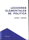 LECCIONES ELEMENTALES DE POLITICA