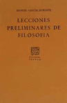 LECCIONES PRELIMINARES DE FILOSOFIA (SC164)