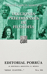 LECCIONES PRELIMINARES DE FILOSOFIA (SC164)