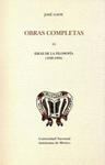 OBRAS COMPLETAS III IDEAS DE LA FILOSOFIA 1938-1950