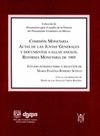 COMISION MONETARIA ACTAS DE LAS JUNTAS GENERALES Y DOCUMENTOS A ELLAS ANEXOS REFORMA MONETARIA DE