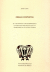 OBRAS COMPLETAS XI FILOSOFIA CONTEMPORANEA